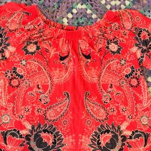 Talbots large petite paisley shirt GUC